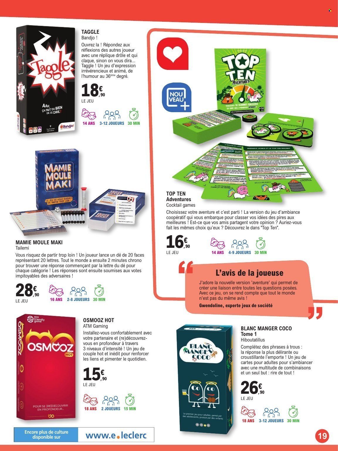 Catalogue E.LECLERC - GUIDE LUDO & JEUX DE SOCIETE (2025-10-21 - 2025-11-08)