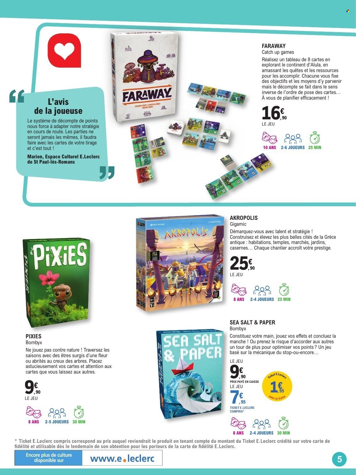 Catalogue E.LECLERC - GUIDE LUDO & JEUX DE SOCIETE (2025-10-21 - 2025-11-08)