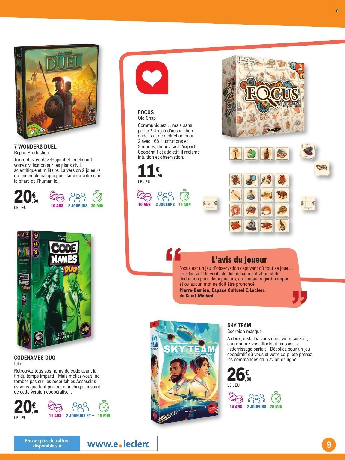 Catalogue E.LECLERC - GUIDE LUDO & JEUX DE SOCIETE (2025-10-21 - 2025-11-08)