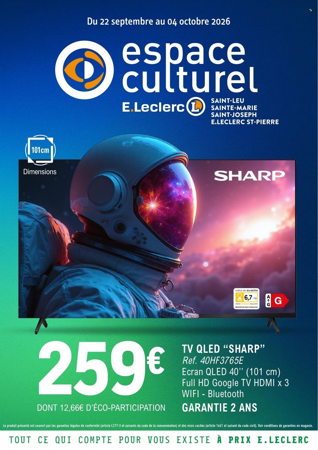 Catalogue E.LECLERC - Du mardi 22 septembre 2026