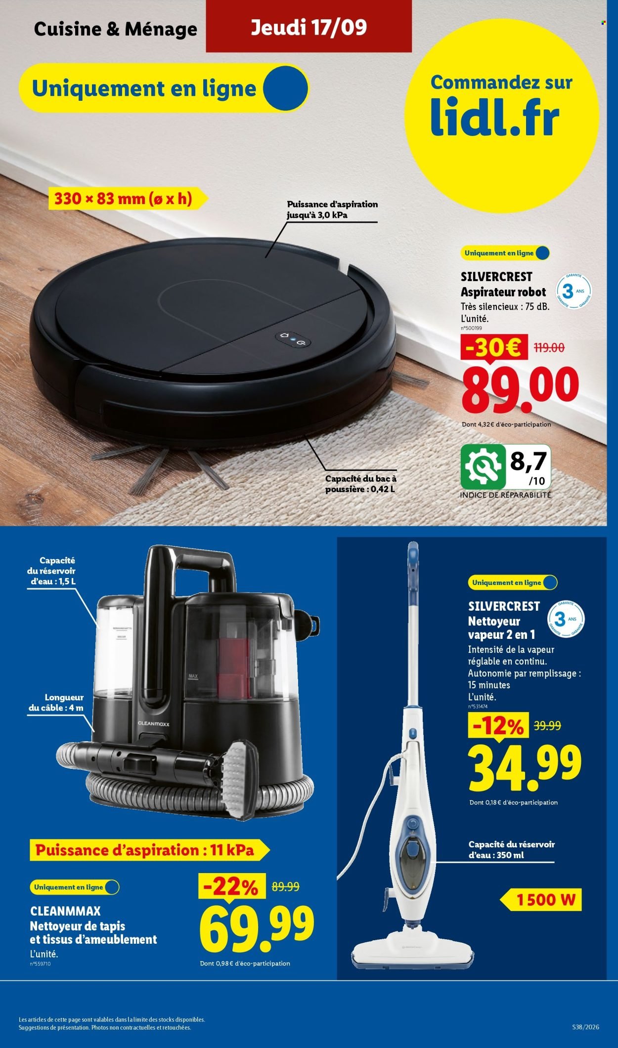 Catalogue LIDL - Les Exclus Web de la semaine