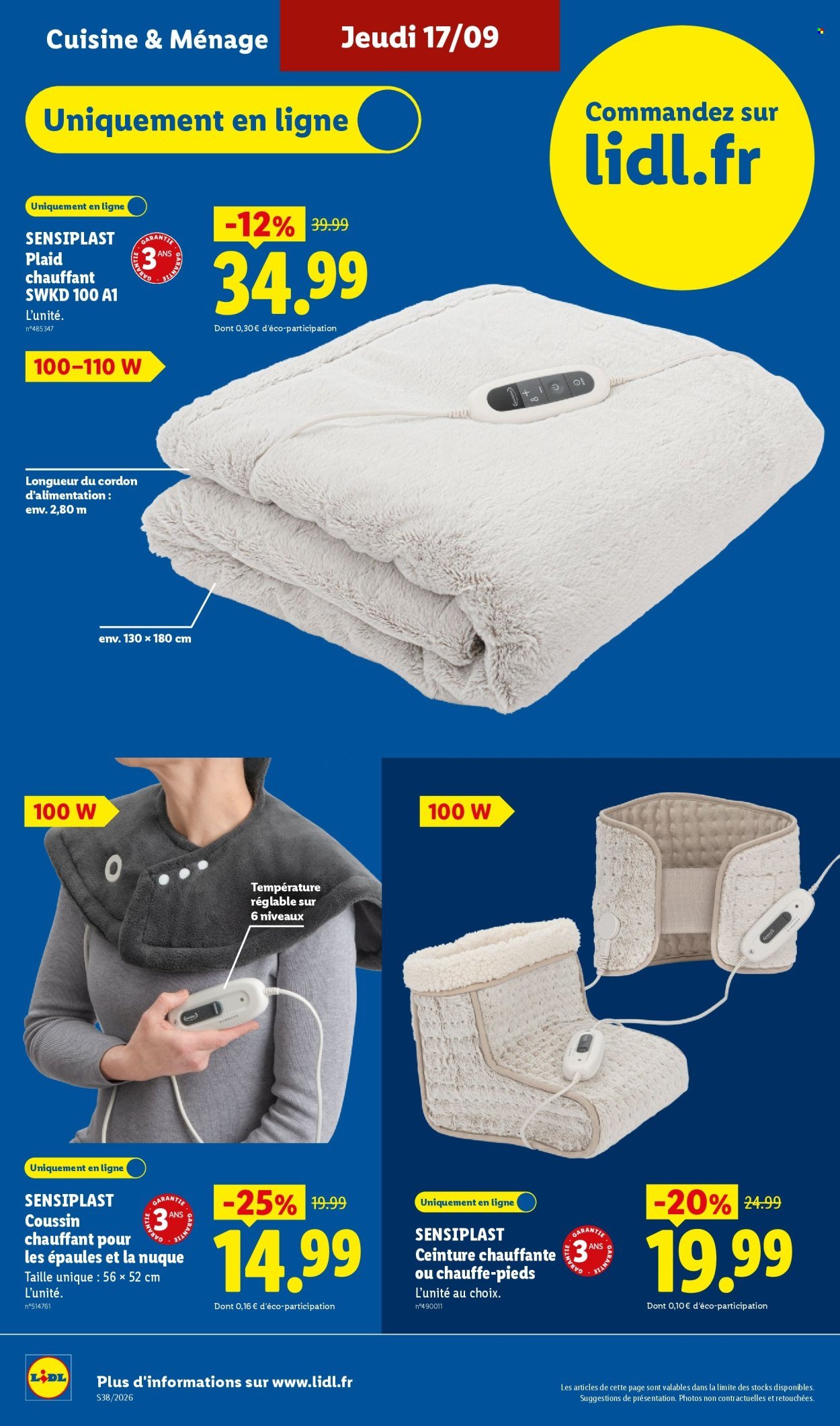 Catalogue LIDL - Les Exclus Web de la semaine