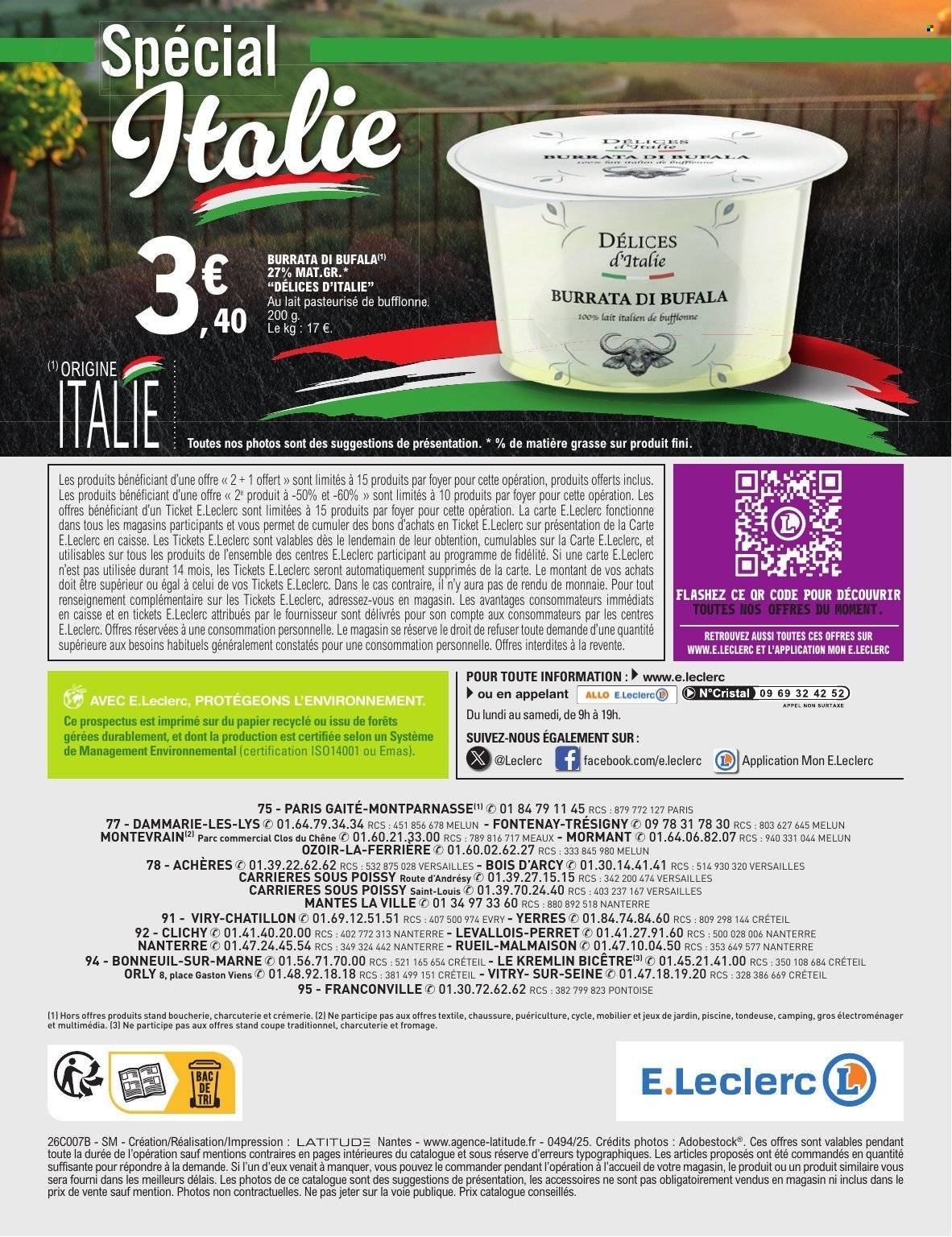 Catalogue E.LECLERC - SPECIAL ITALIE