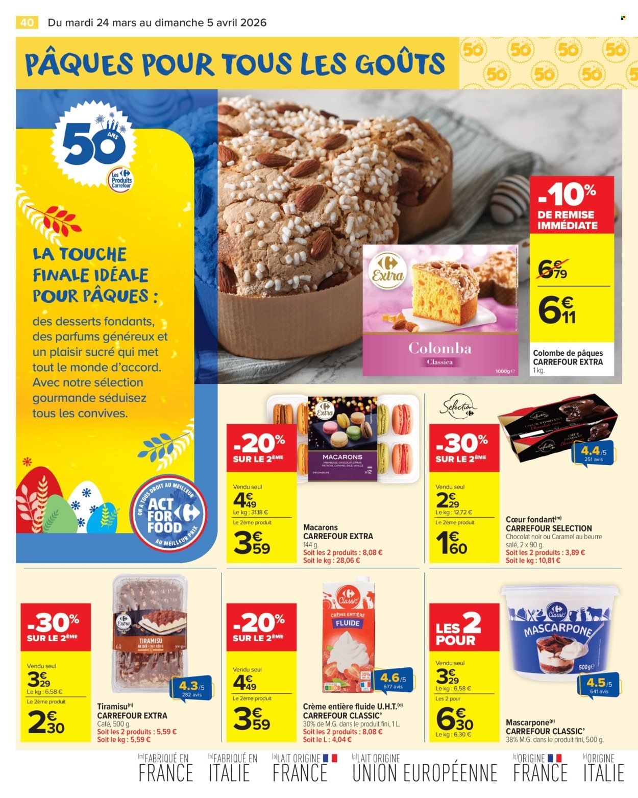 Catalogue CARREFOUR MARKET - PÂQUES POUR TOUS LES GOÛTS (2026-03-24 - 2026-04-05)