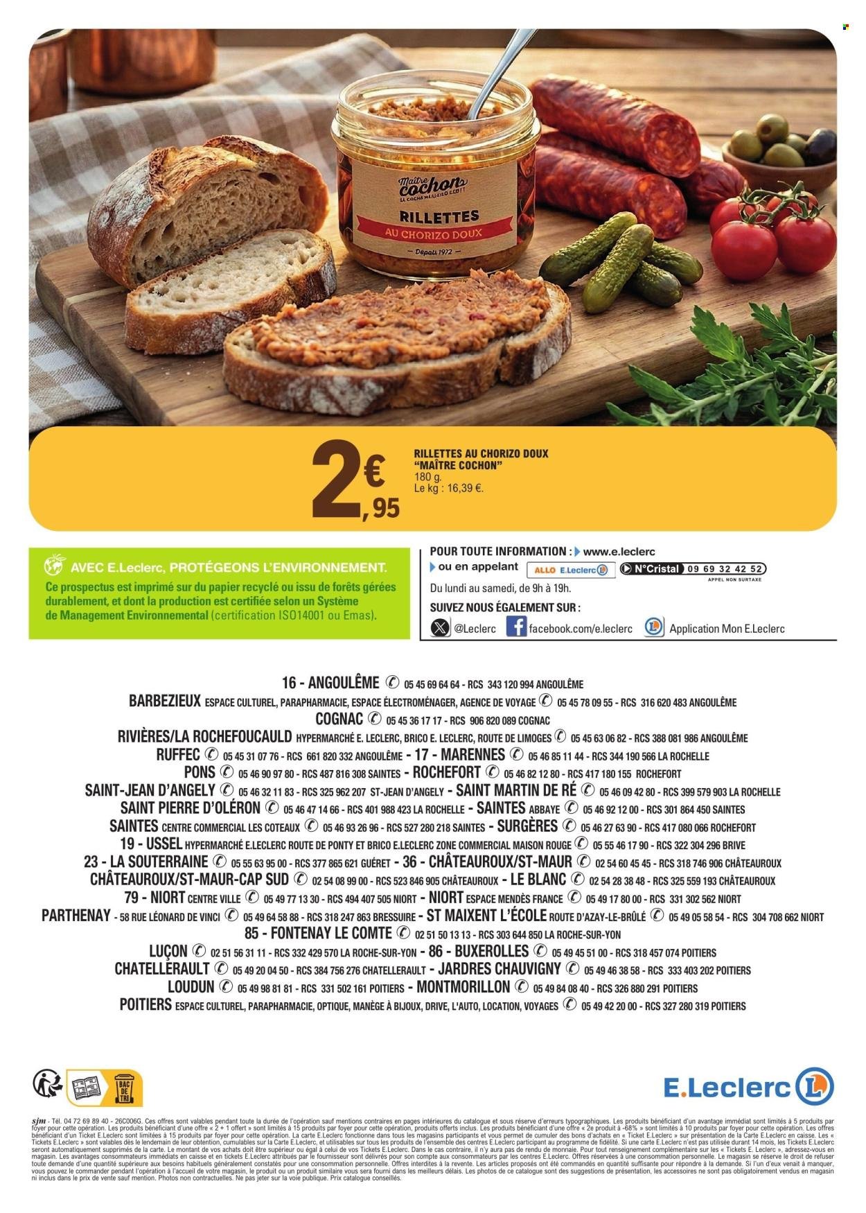 Catalogue E.LECLERC - FOIRE A LA CONSERVE (2026-01-06 - 2026-01-17)