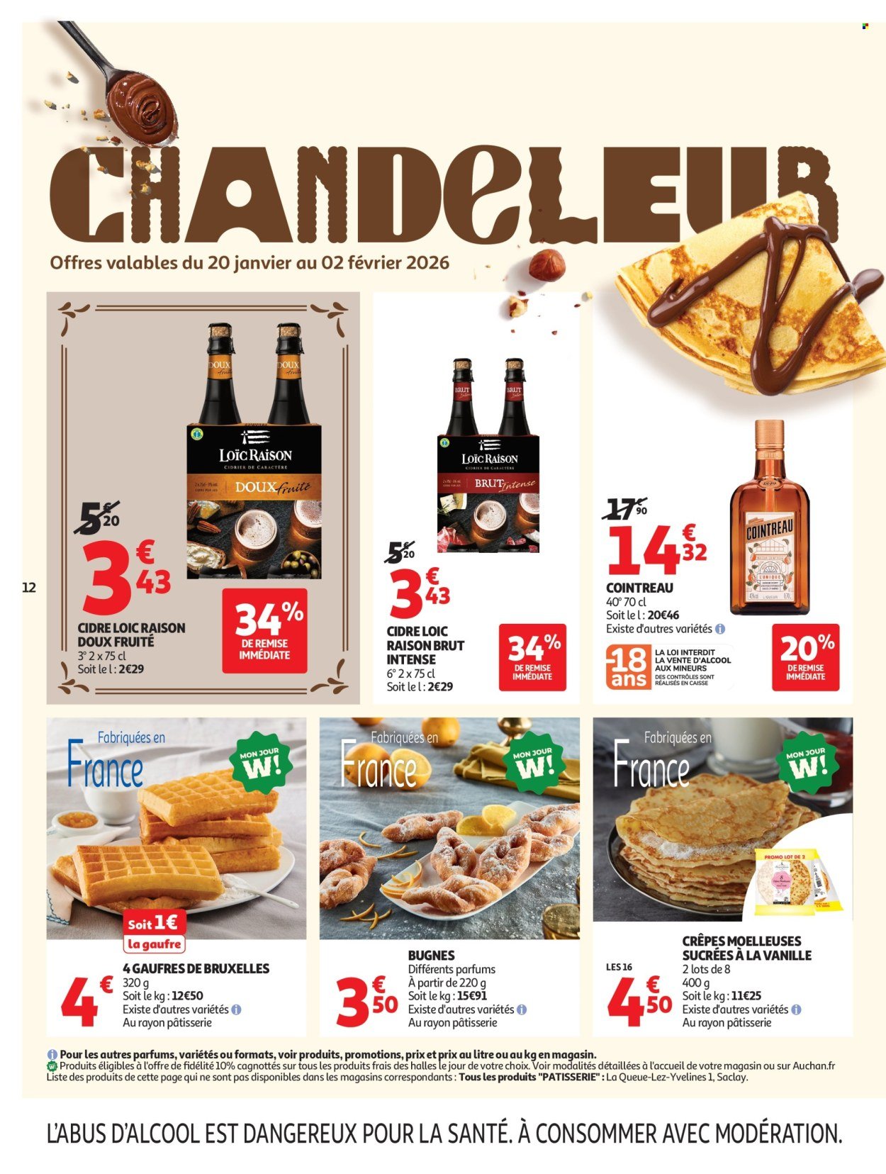 Catalogue AUCHAN - Crêpes, produits frais (2026-01-20 - 2026-01-24)