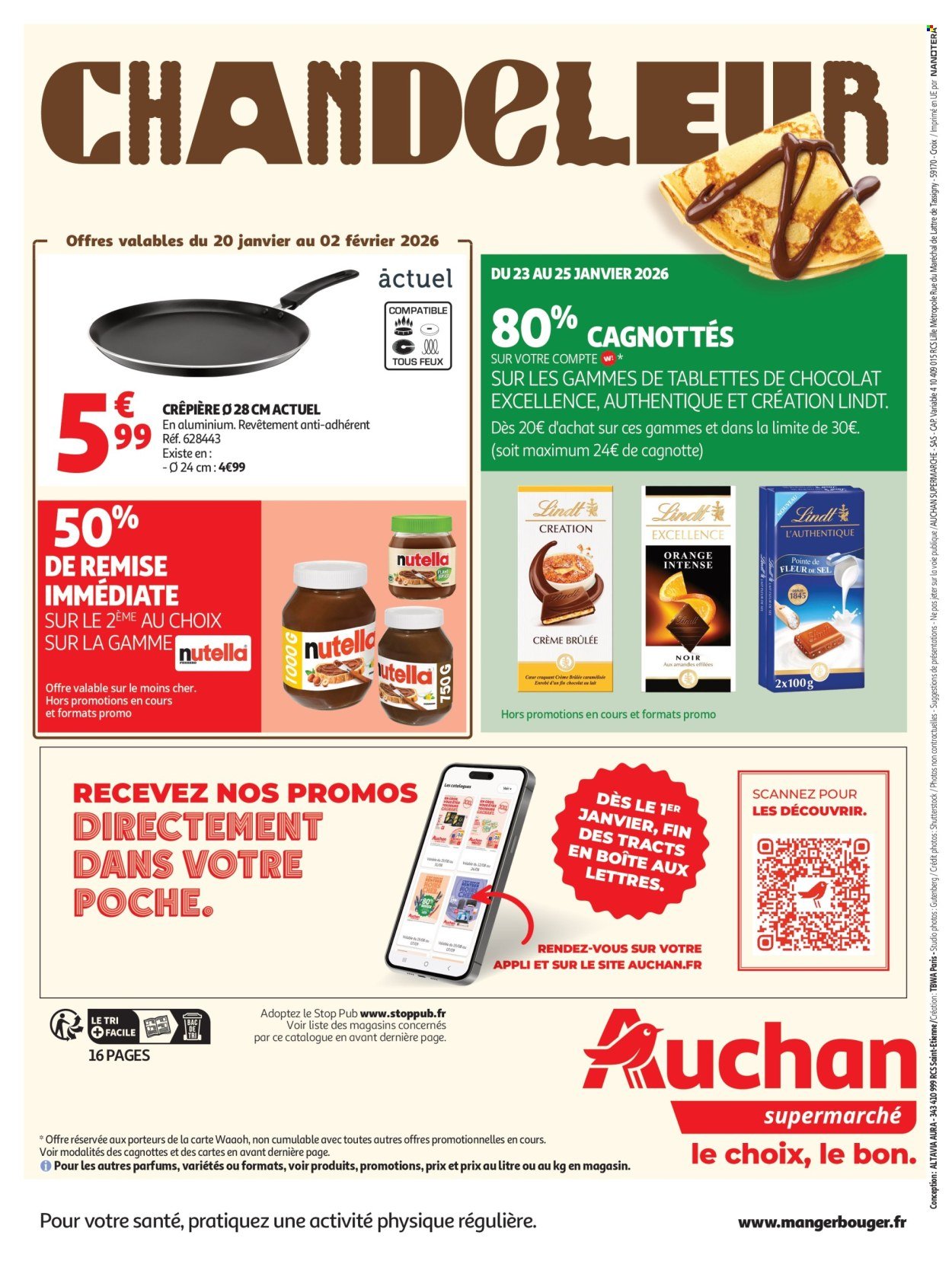 Catalogue AUCHAN - Crêpes, produits frais
