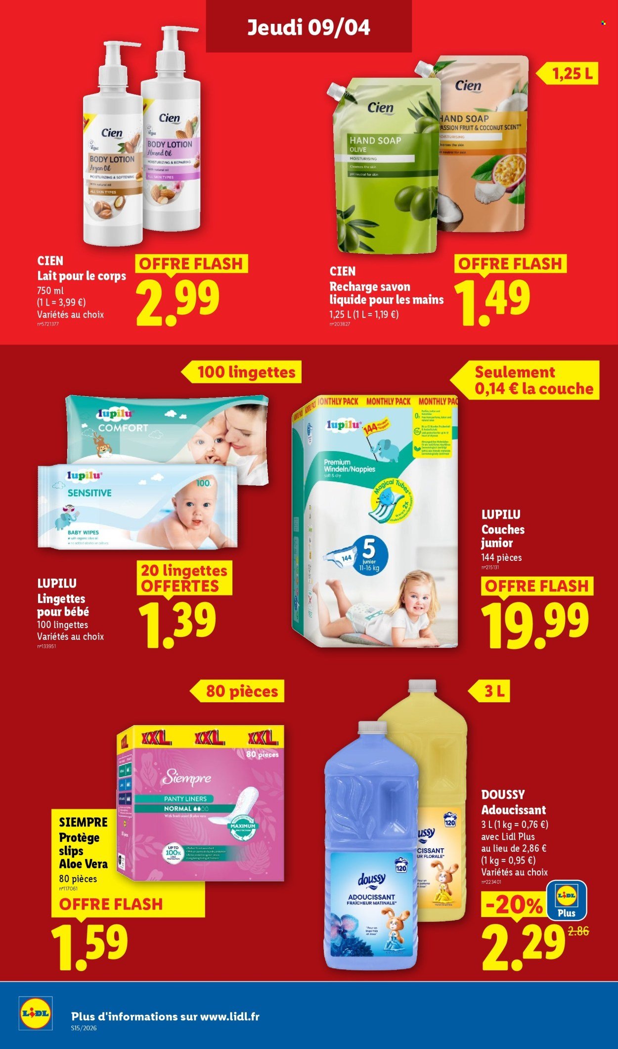 Catalogue LIDL - Les promos de la semaine (2026-04-09 - 2026-04-15)