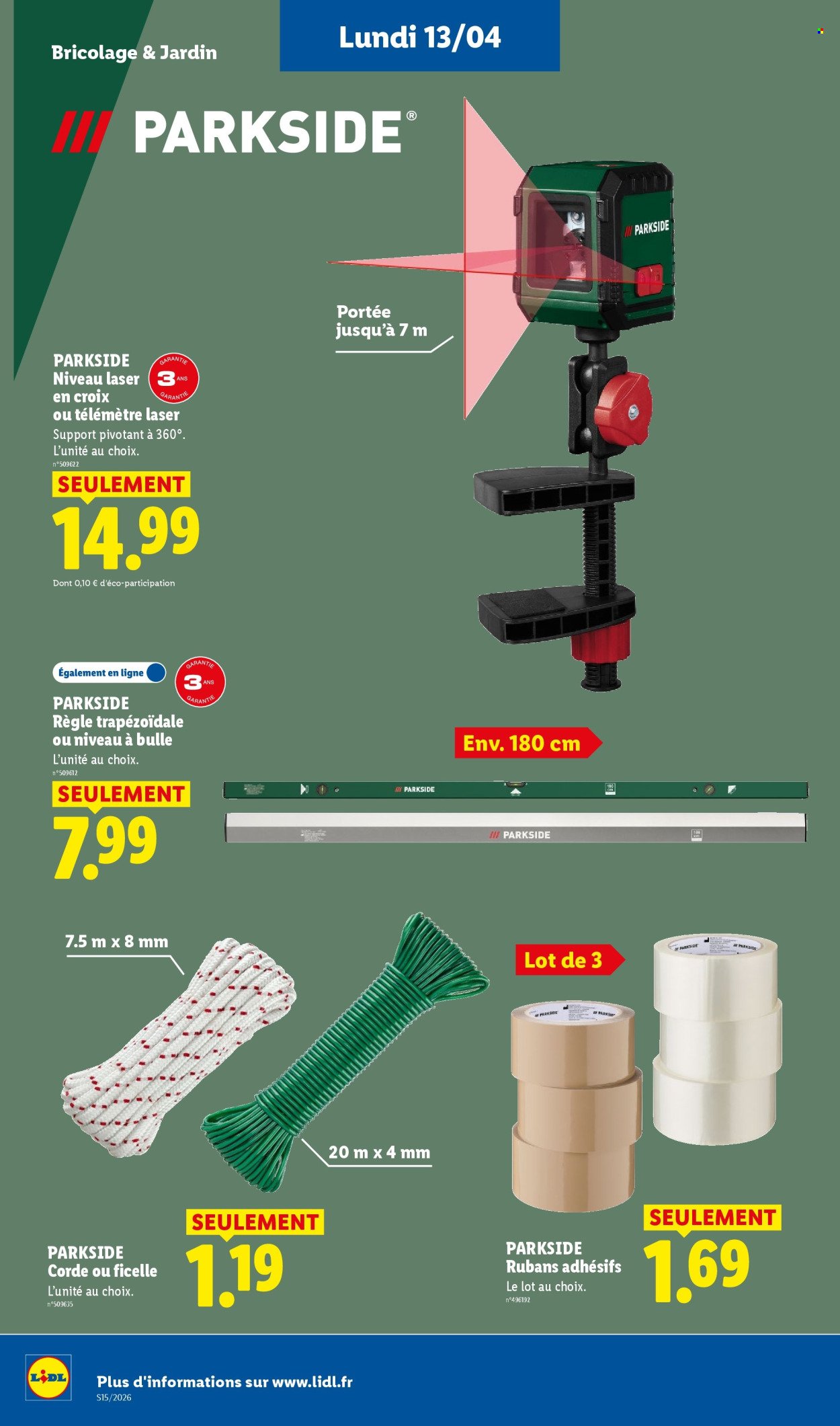 Catalogue LIDL - Les promos de la semaine (2026-04-09 - 2026-04-15)