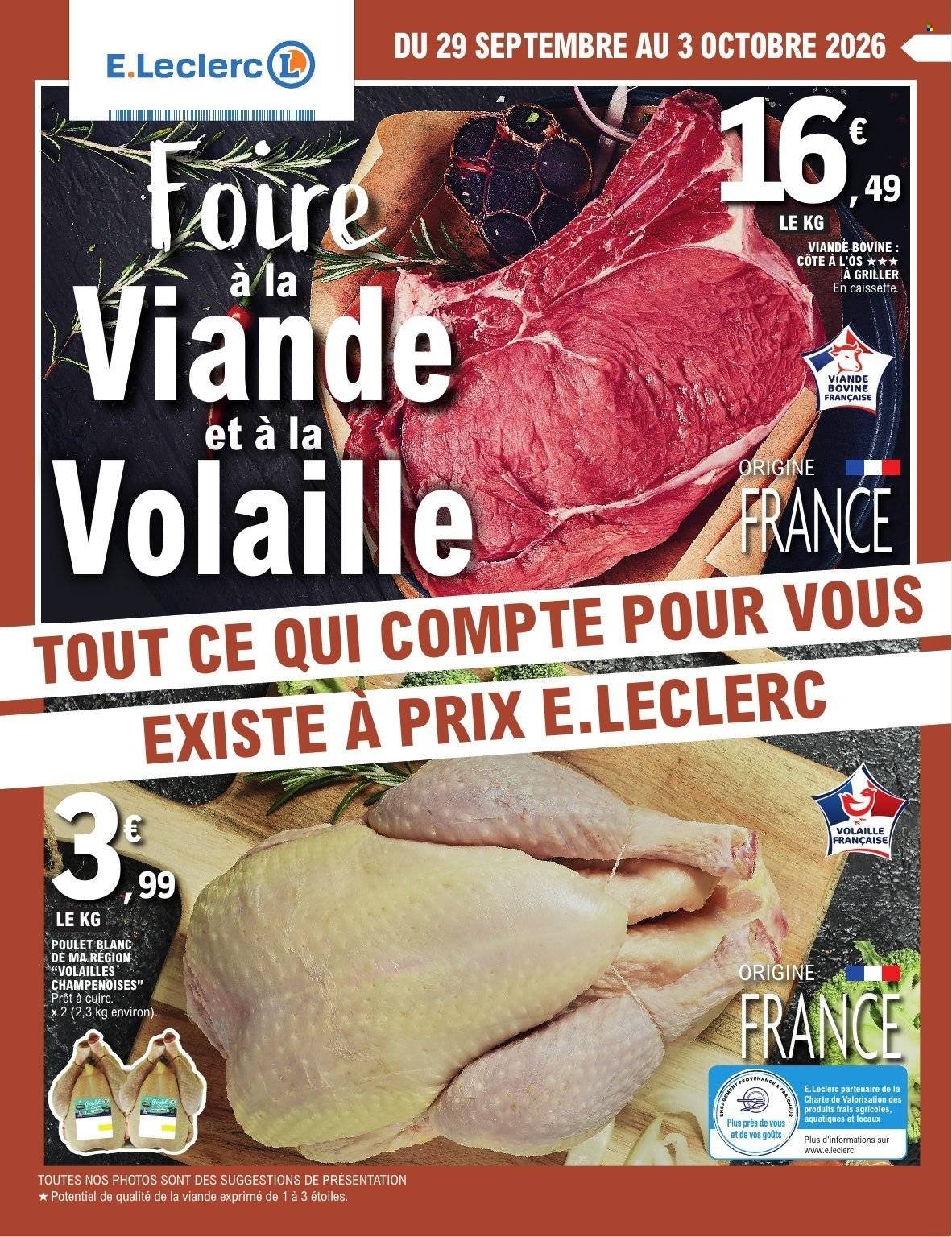 Catalogue E.LECLERC - FOIRE A LA VIANDE & VOLAILLE