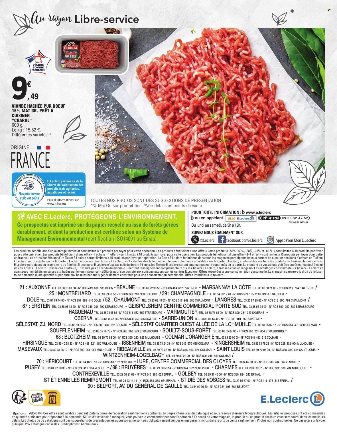Catalogue E.LECLERC - FOIRE A LA VIANDE & VOLAILLE
