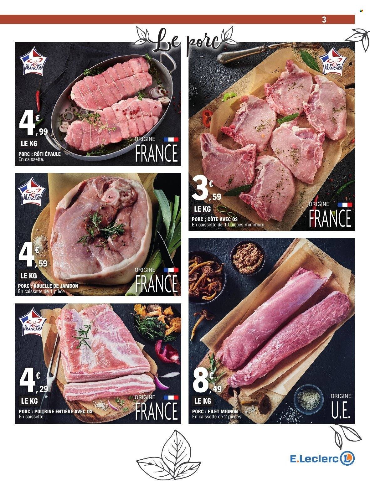 Catalogue E.LECLERC - FOIRE A LA VIANDE & VOLAILLE