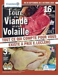 Catalogue E.LECLERC - FOIRE A LA VIANDE & VOLAILLE