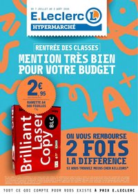 Catalogue E.LECLERC - Du mardi 7 juillet 2026