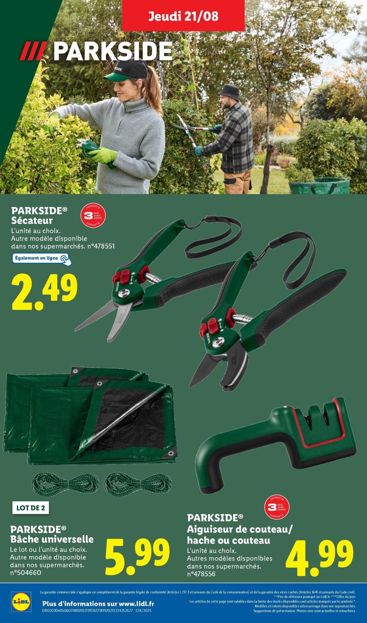 Catalogue LIDL - Les bonnes affaires de la semaine (2025-08-18 - 2025-08-21)