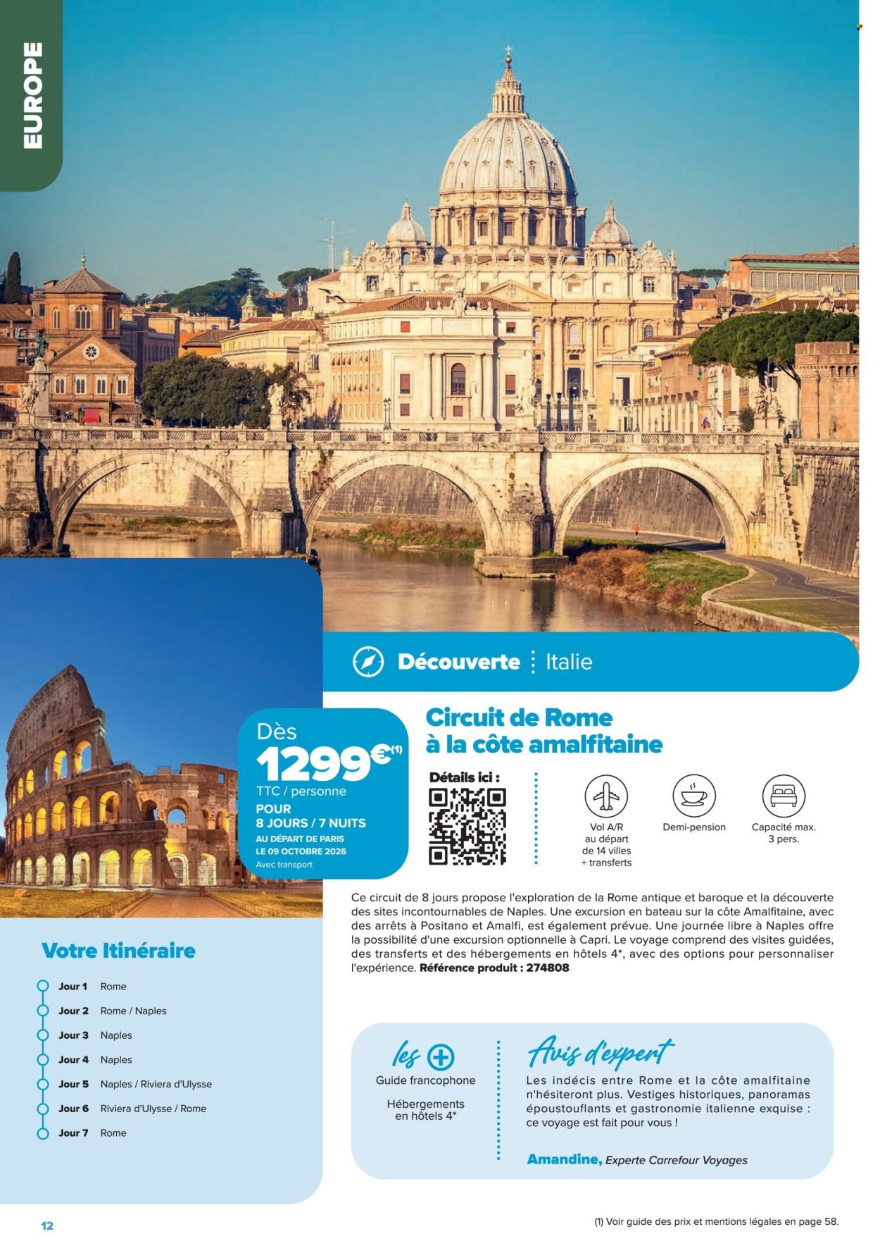 Catalogue CARREFOUR - SÉJOURS & CIRCUITS - LES CRÉATIONS CARREFOUR VOYAGES