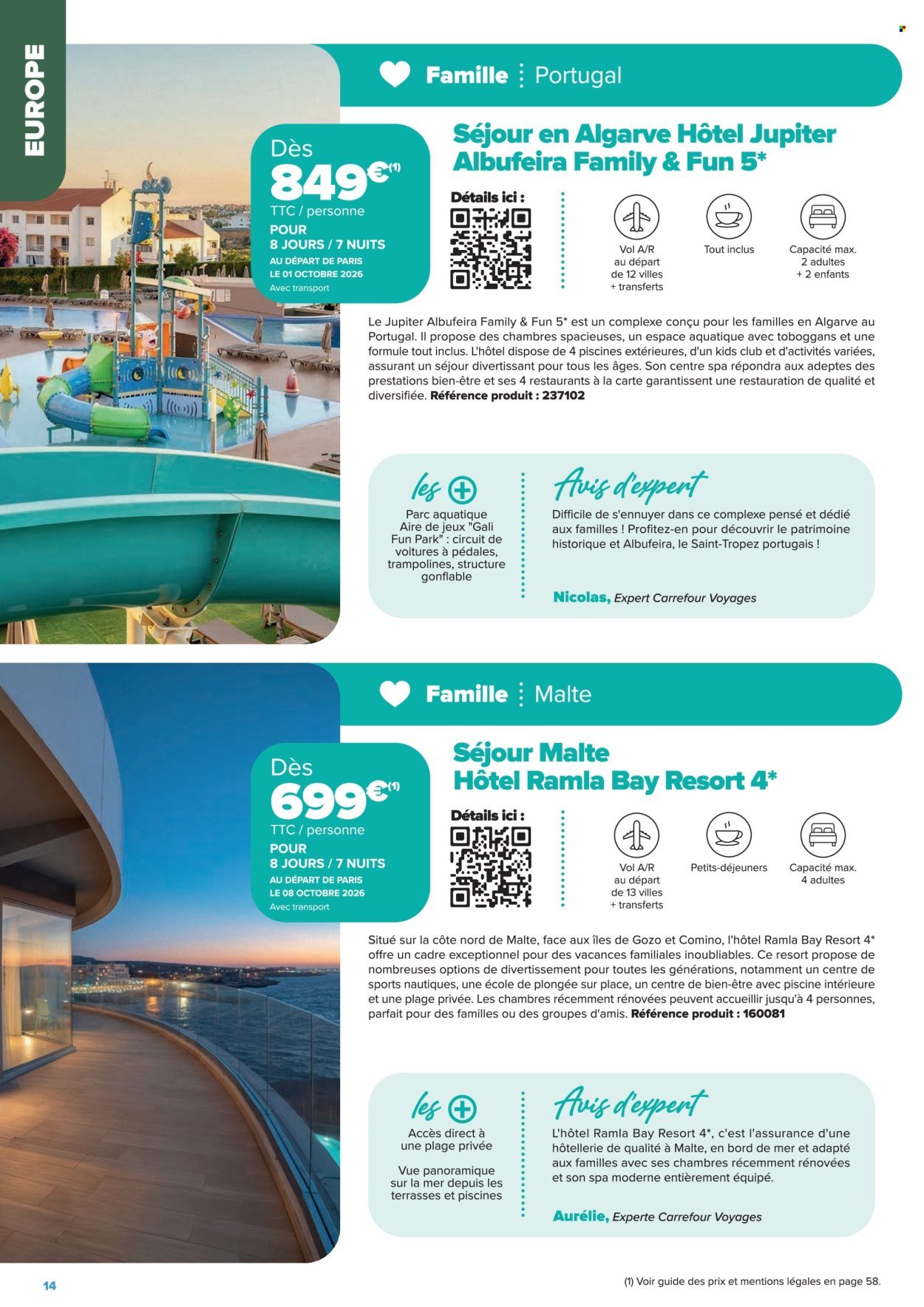 Catalogue CARREFOUR - SÉJOURS & CIRCUITS - LES CRÉATIONS CARREFOUR VOYAGES