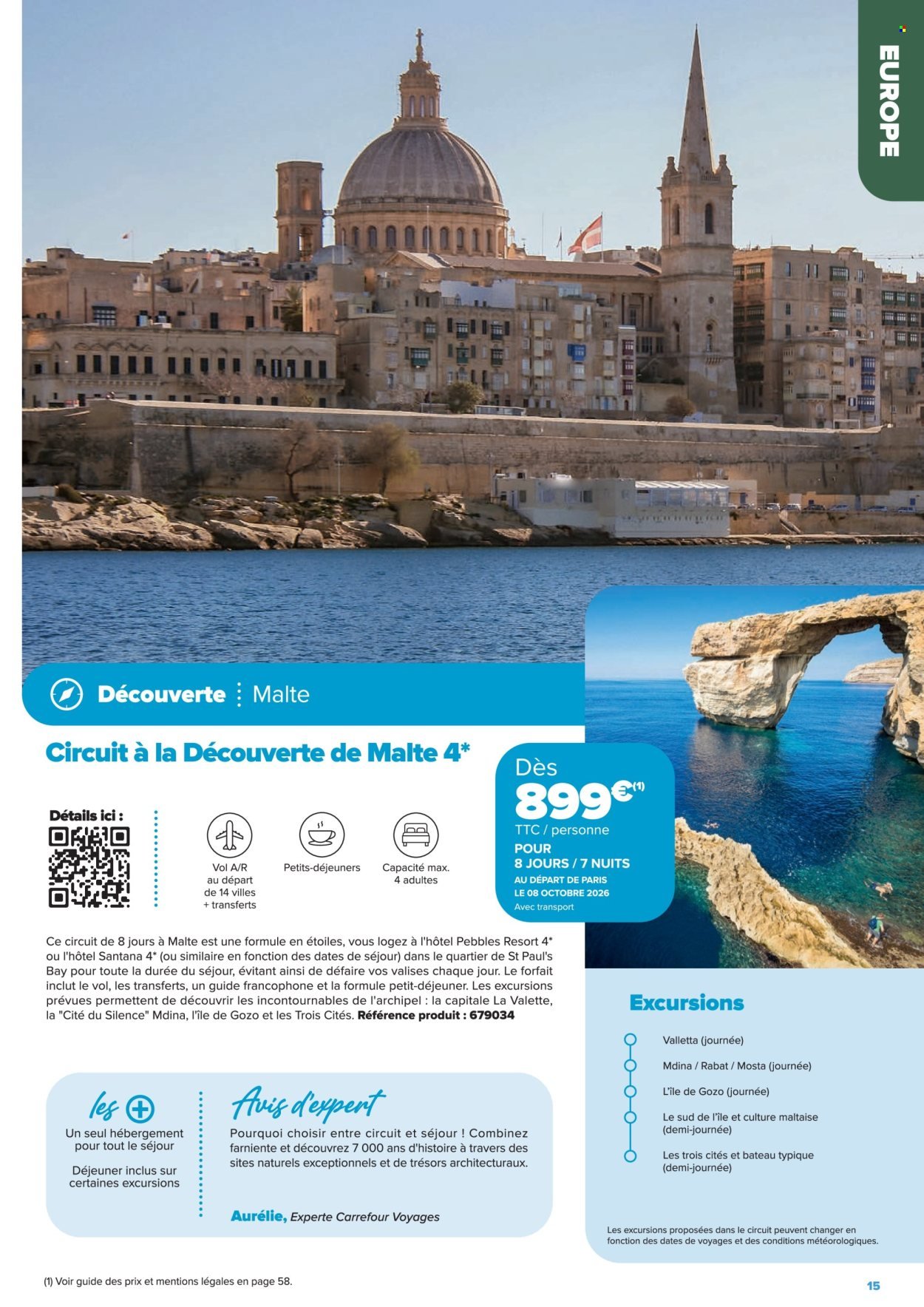 Catalogue CARREFOUR - SÉJOURS & CIRCUITS - LES CRÉATIONS CARREFOUR VOYAGES