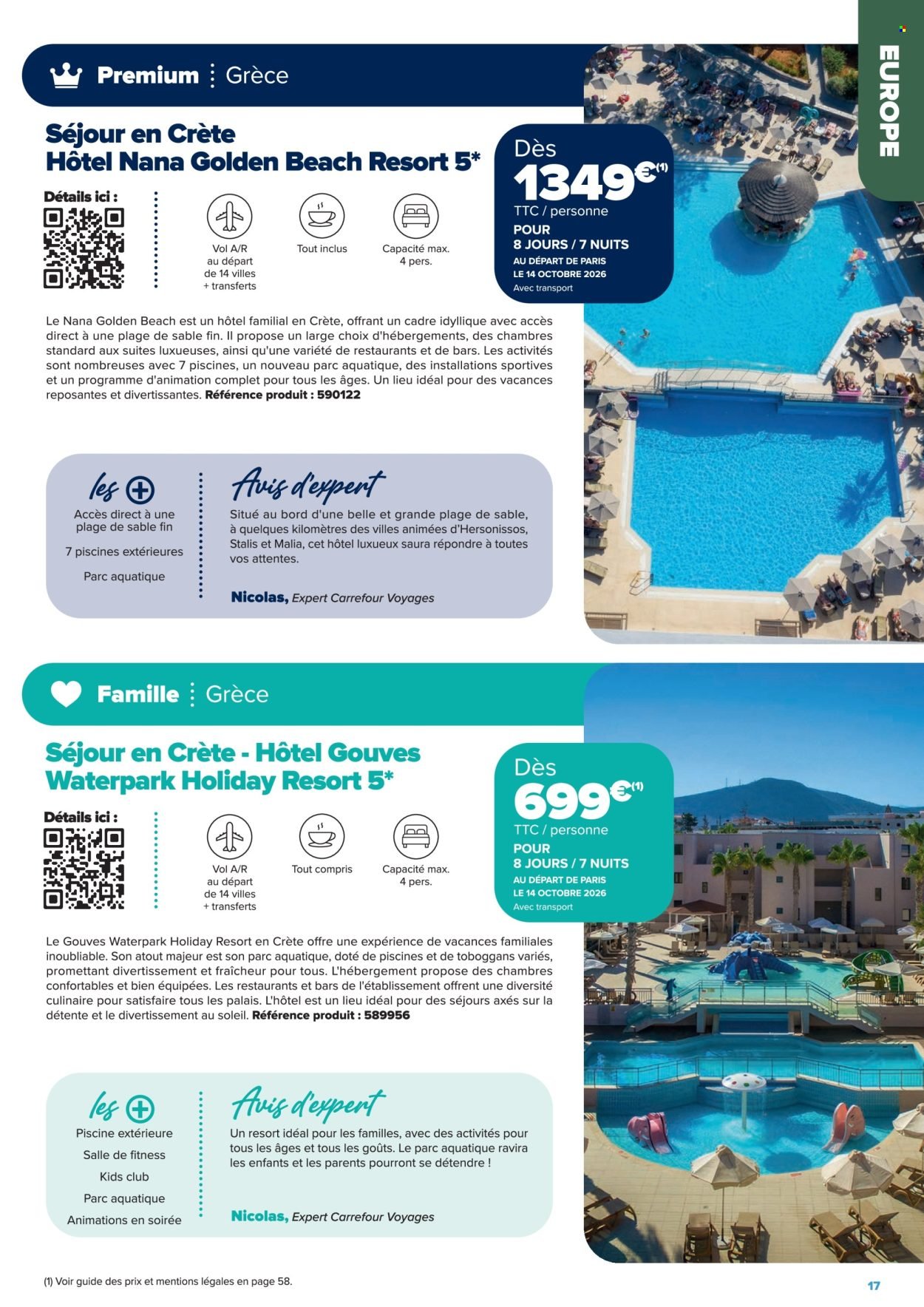 Catalogue CARREFOUR - SÉJOURS & CIRCUITS - LES CRÉATIONS CARREFOUR VOYAGES