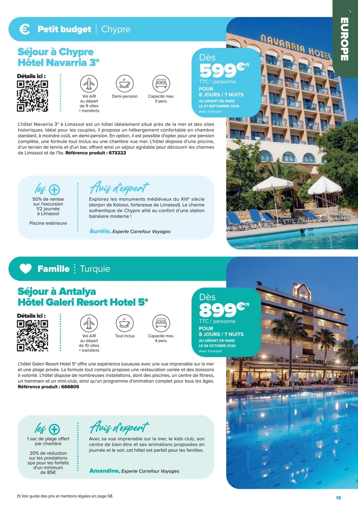 Catalogue CARREFOUR - SÉJOURS & CIRCUITS - LES CRÉATIONS CARREFOUR VOYAGES