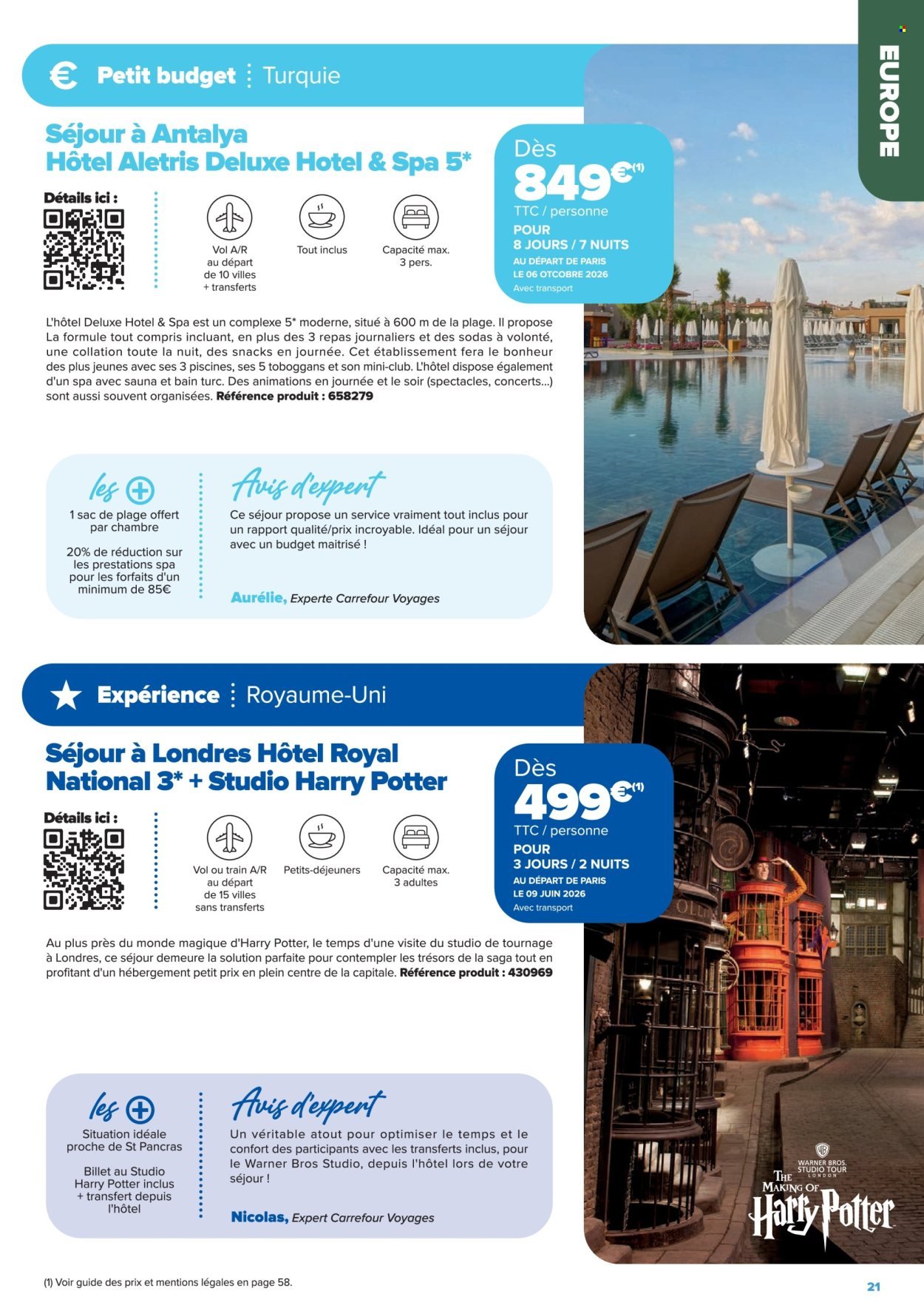 Catalogue CARREFOUR - SÉJOURS & CIRCUITS - LES CRÉATIONS CARREFOUR VOYAGES