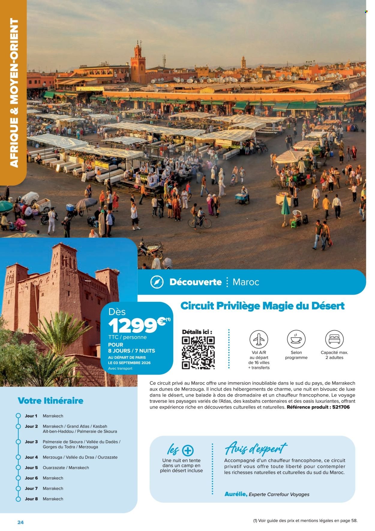 Catalogue CARREFOUR - SÉJOURS & CIRCUITS - LES CRÉATIONS CARREFOUR VOYAGES