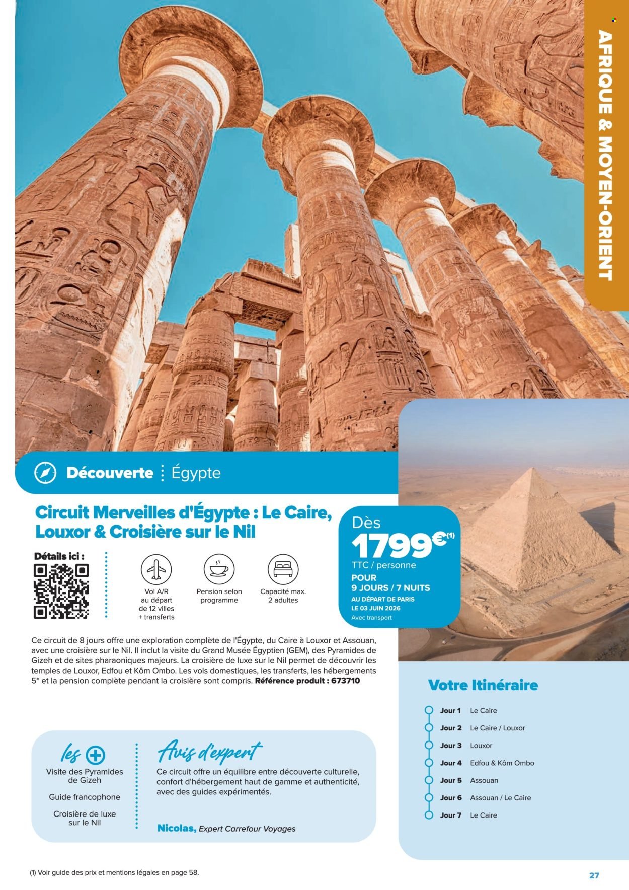 Catalogue CARREFOUR - SÉJOURS & CIRCUITS - LES CRÉATIONS CARREFOUR VOYAGES