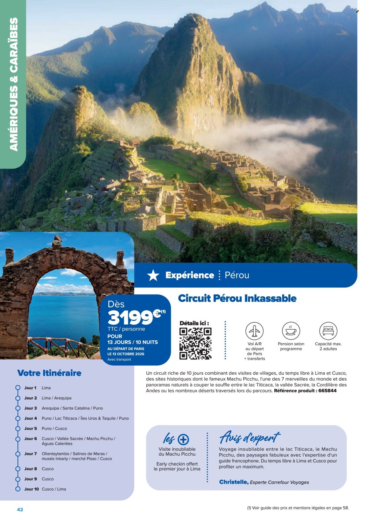 Catalogue CARREFOUR - SÉJOURS & CIRCUITS - LES CRÉATIONS CARREFOUR VOYAGES