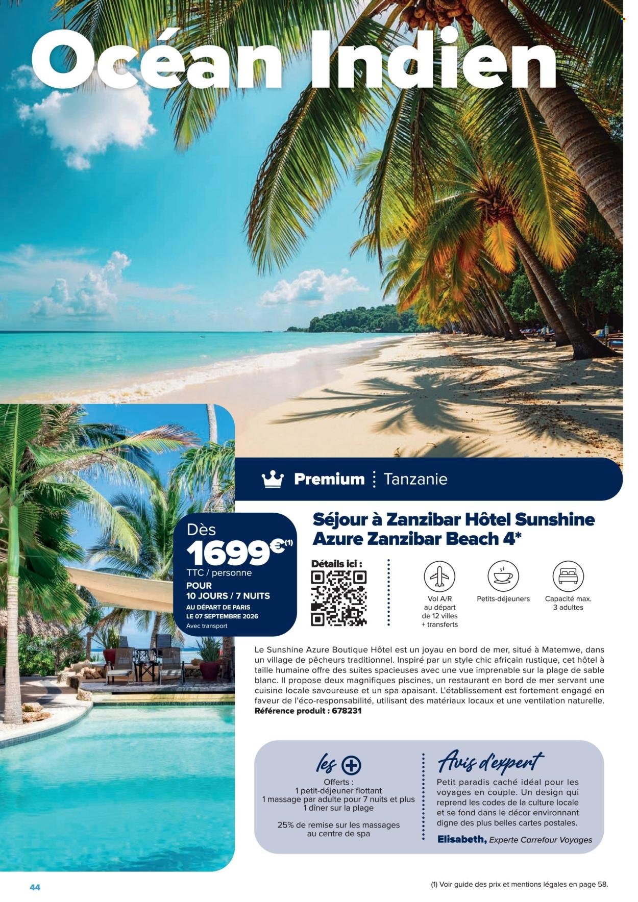 Catalogue CARREFOUR - SÉJOURS & CIRCUITS - LES CRÉATIONS CARREFOUR VOYAGES