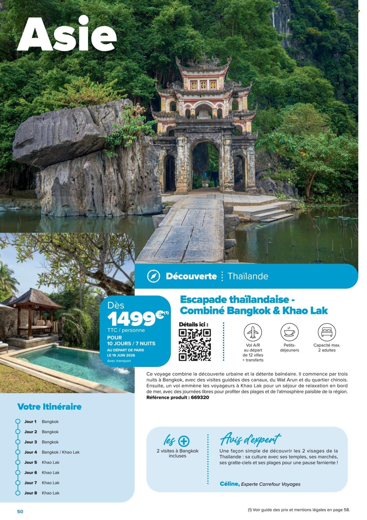 Catalogue CARREFOUR - SÉJOURS & CIRCUITS - LES CRÉATIONS CARREFOUR VOYAGES