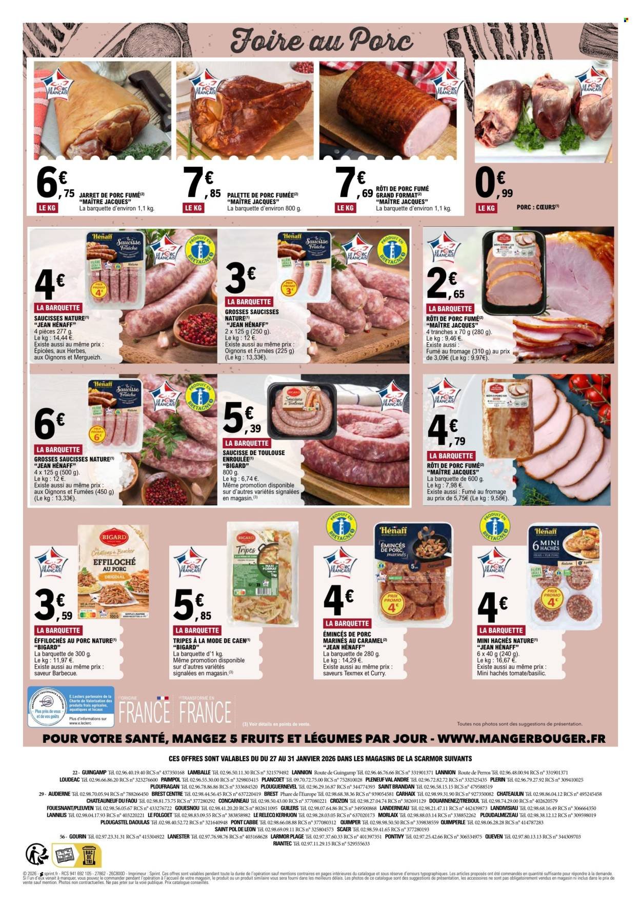 Catalogue E.LECLERC - Foire au Porc