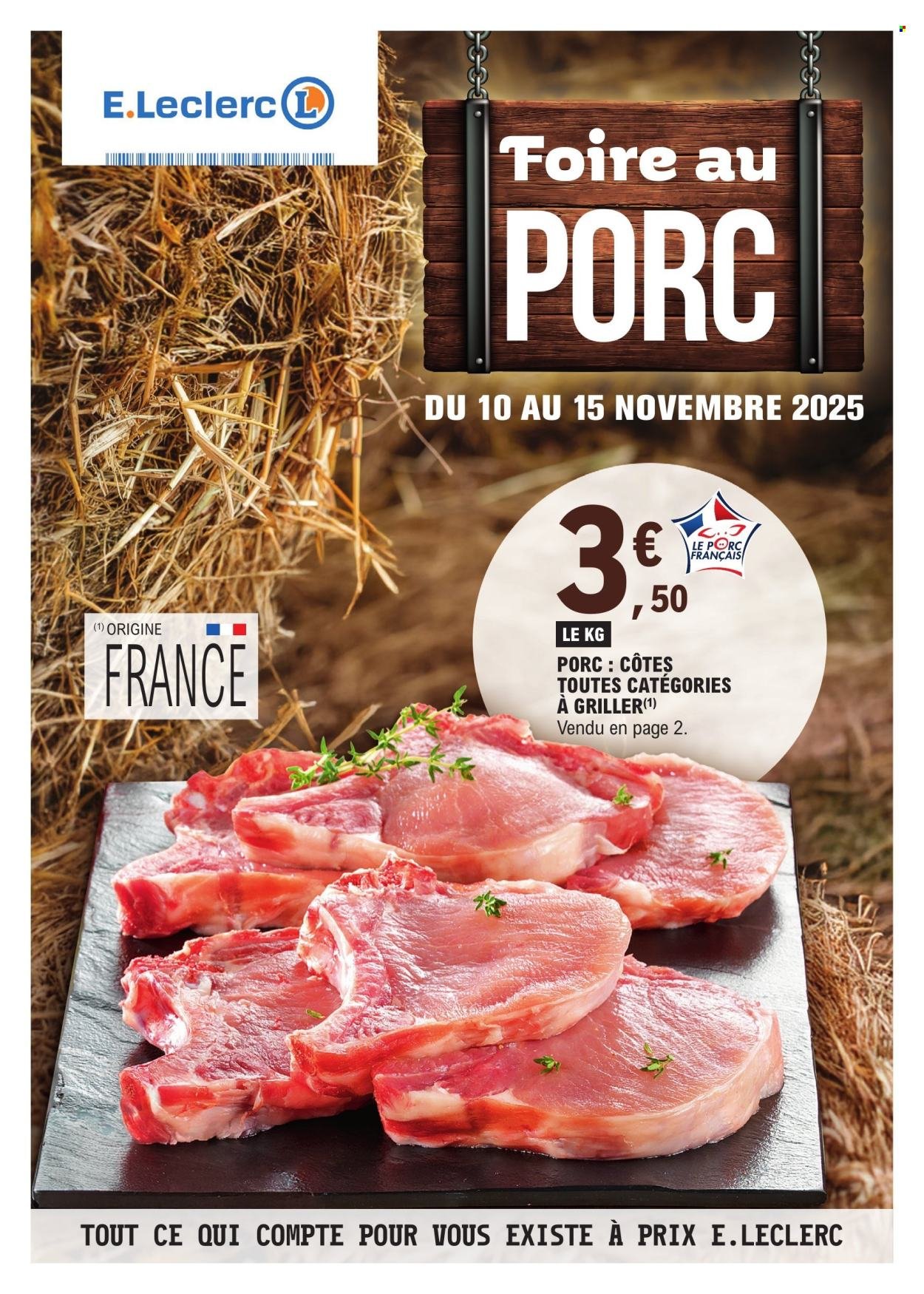 Catalogue E.LECLERC - FOIRE AU PORC N°2
