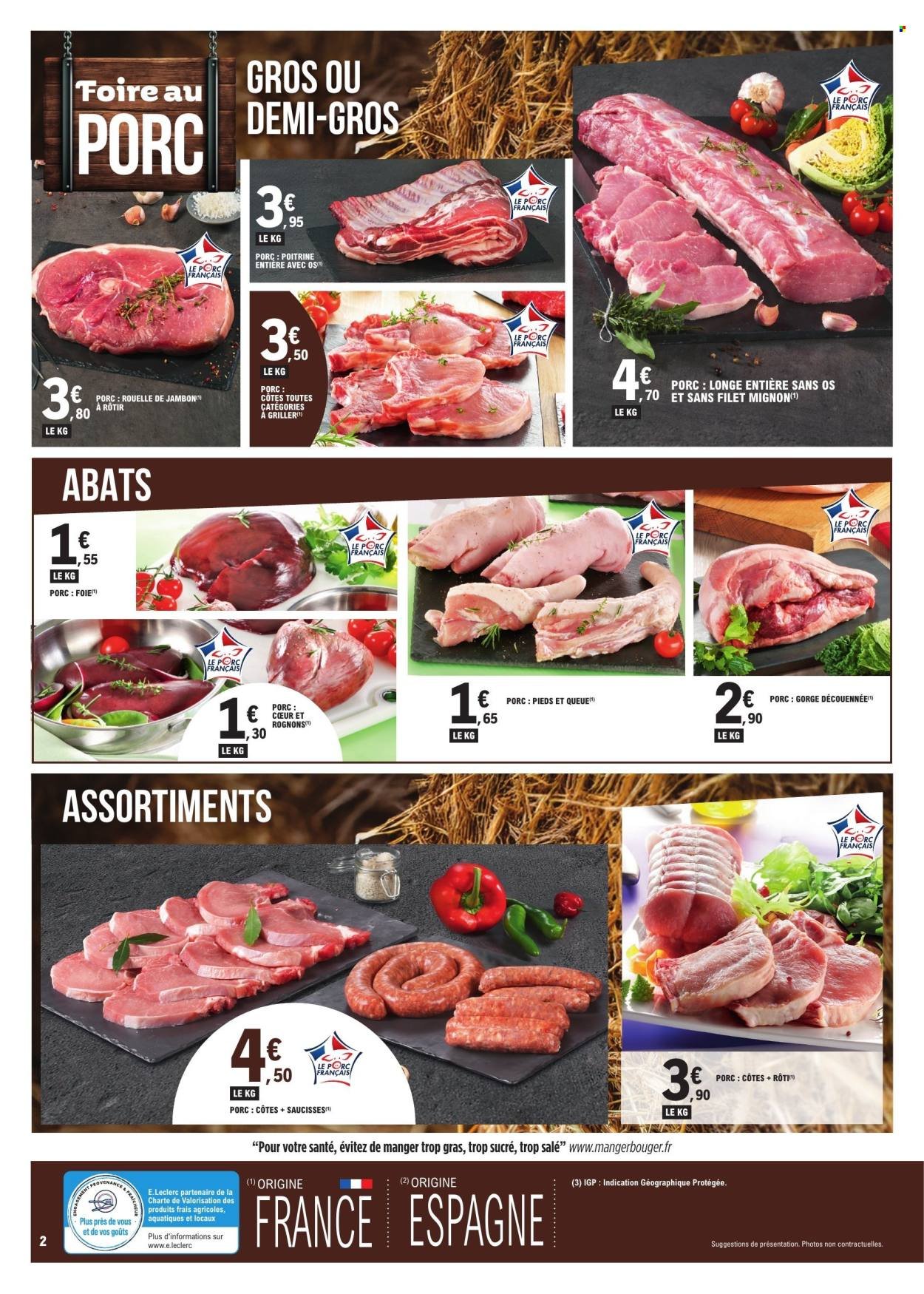 Catalogue E.LECLERC - FOIRE AU PORC N°2