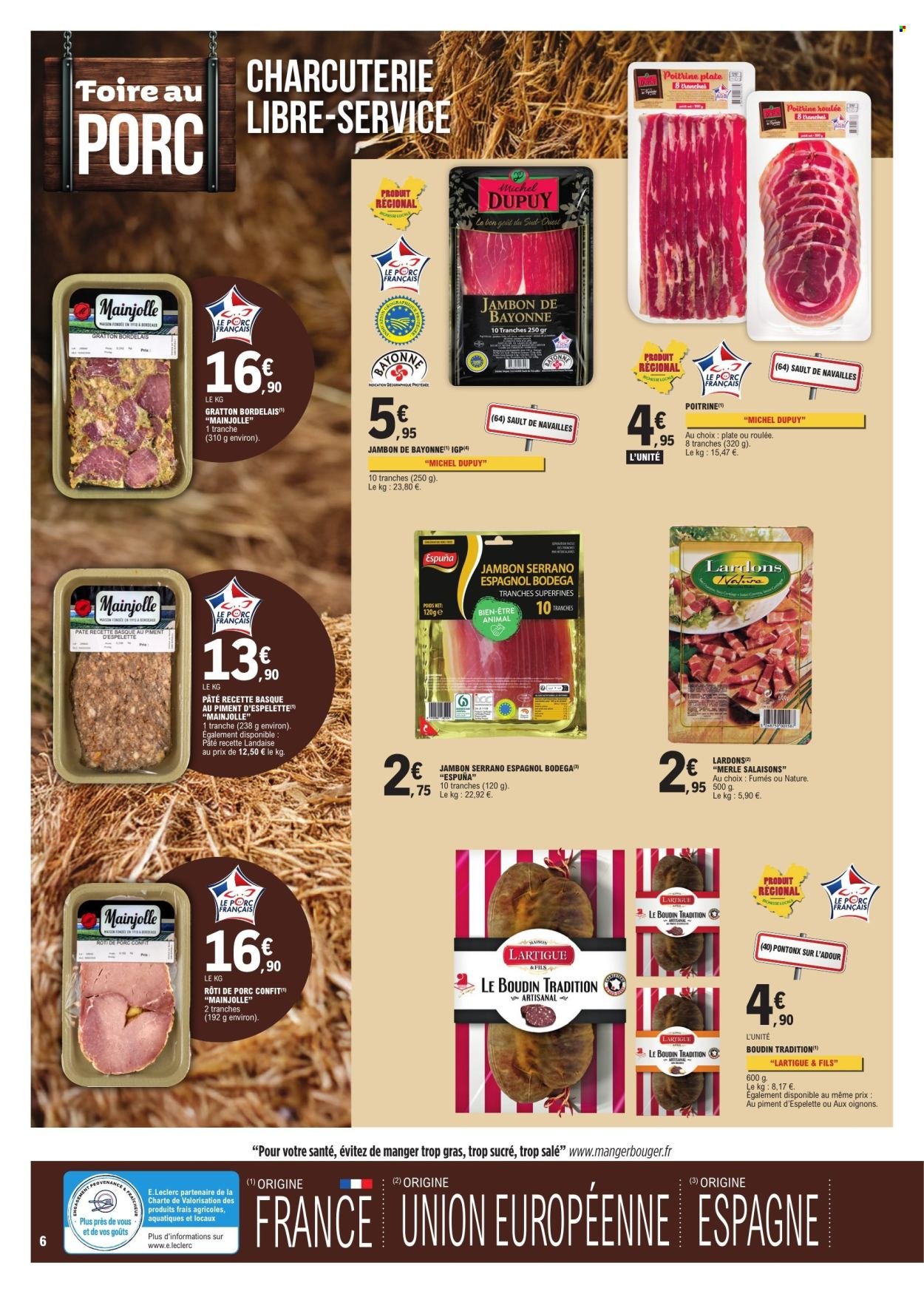 Catalogue E.LECLERC - FOIRE AU PORC N°2