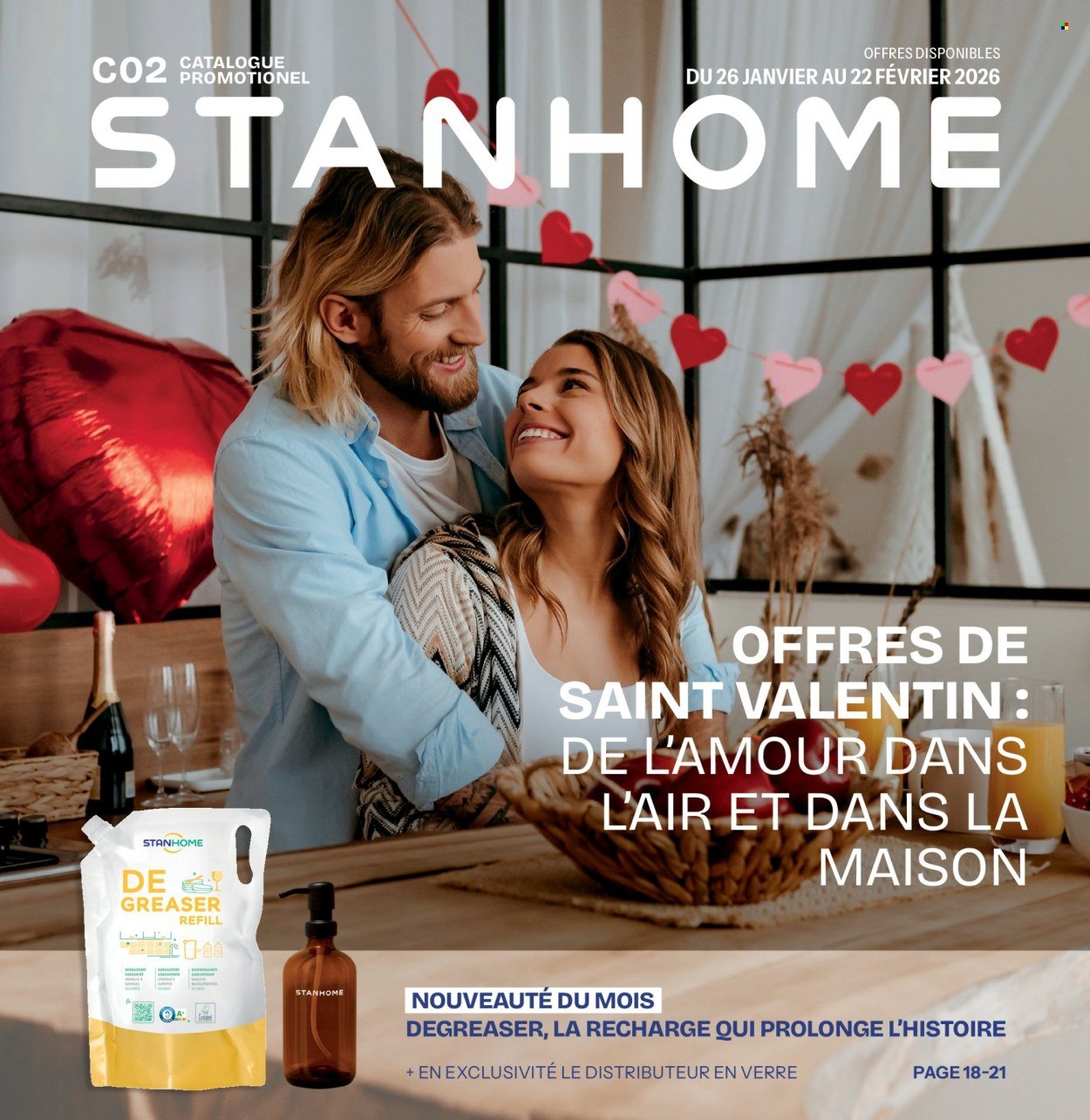 Catalogue STANHOME - Offres de Saint Valentin: de l'amour dans l'air et dans la maison