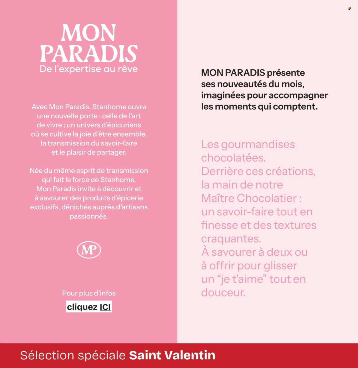 Catalogue STANHOME - Offres de Saint Valentin: de l'amour dans l'air et dans la maison
