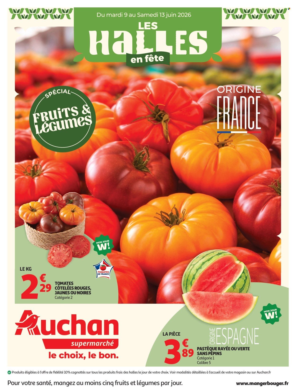 Catalogue AUCHAN - Halles & alcools supers