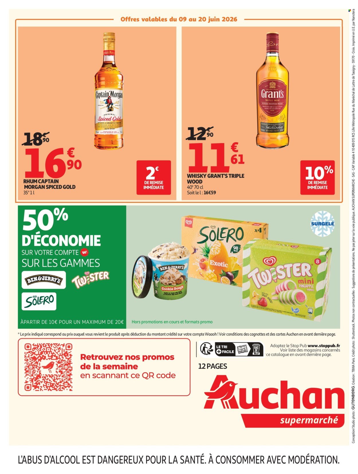 Catalogue AUCHAN - Halles & alcools supers