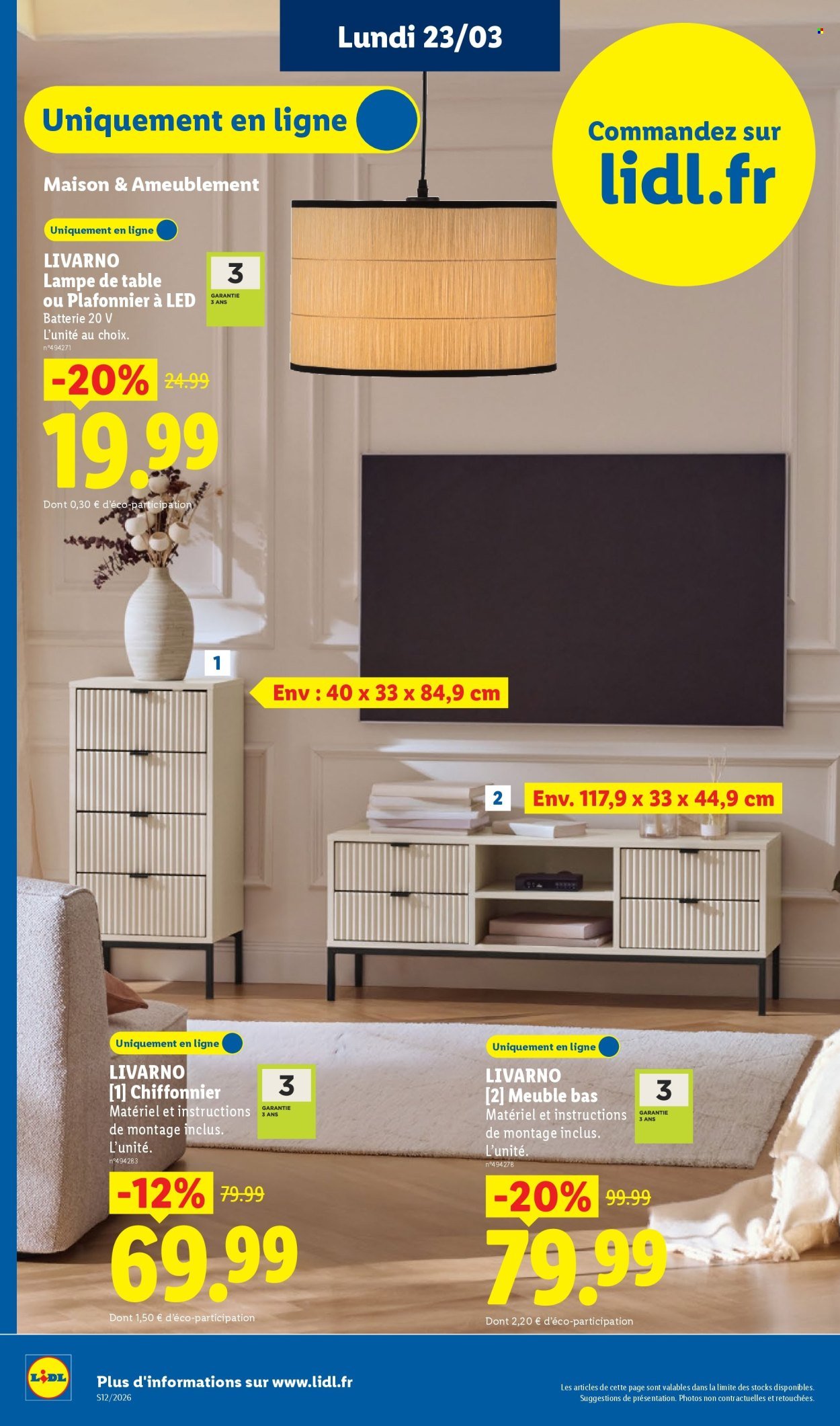 Catalogue LIDL - Les Exclus Web de la semaine