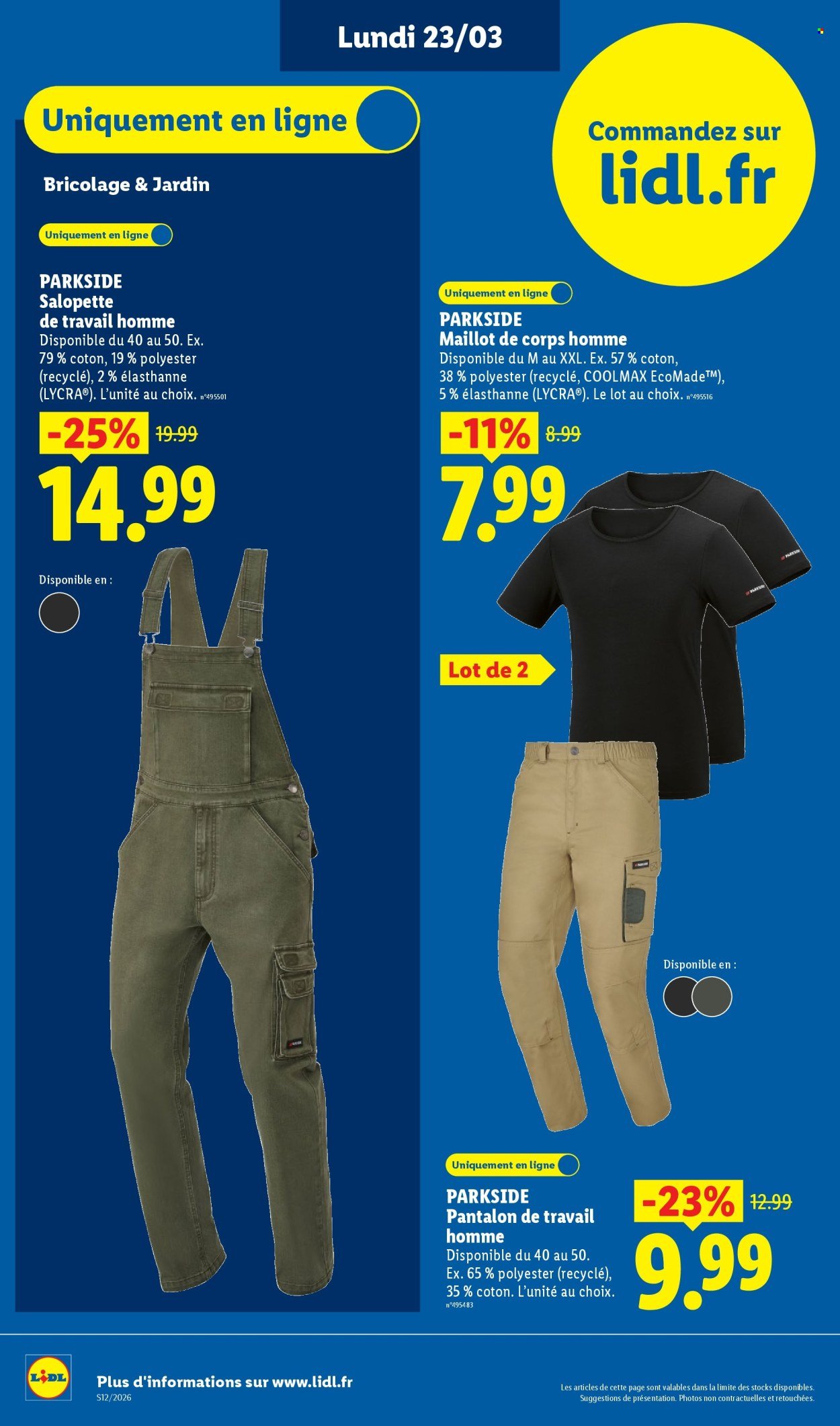 Catalogue LIDL - Les Exclus Web de la semaine
