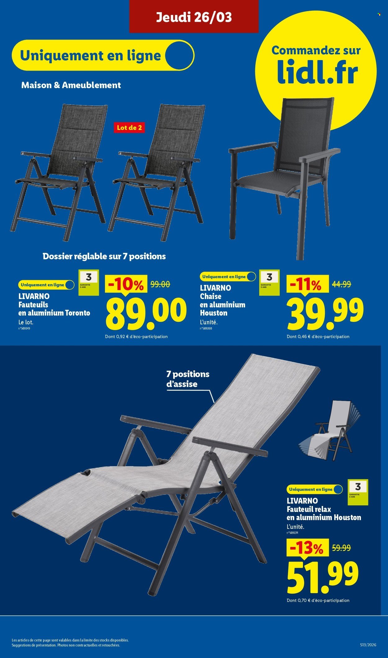 Catalogue LIDL - Les Exclus Web de la semaine (2026-03-23 - 2026-03-26)