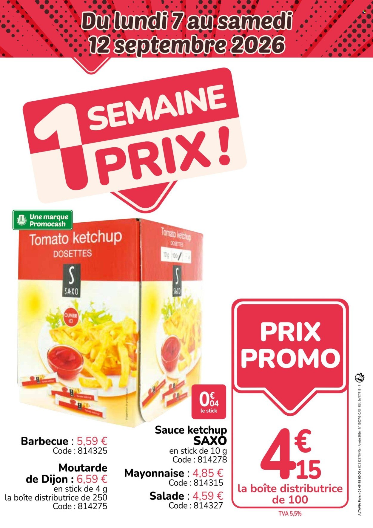Catalogue PROMOCASH - Du lundi 7 septembre 2026