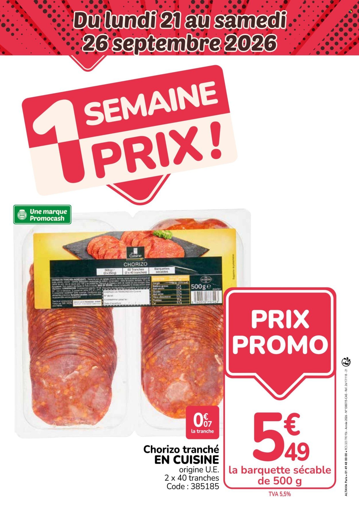 Catalogue PROMOCASH - Du lundi 7 septembre 2026