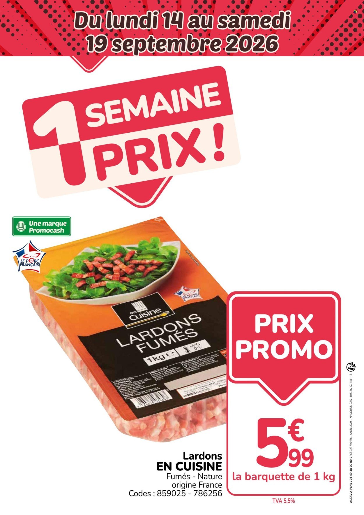 Catalogue PROMOCASH - Du lundi 7 septembre 2026