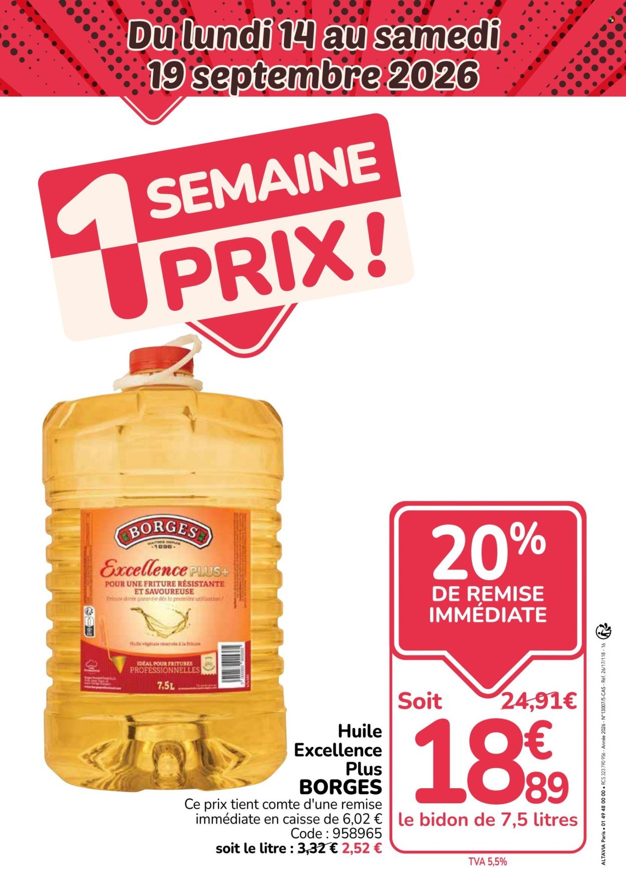 Catalogue PROMOCASH - Du lundi 7 septembre 2026