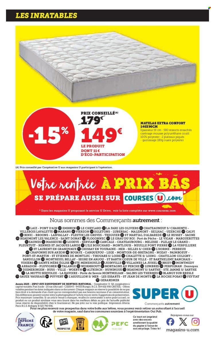 Catalogue SUPER U - La rentrée à prix bas (2025-08-19 - 2025-09-07)