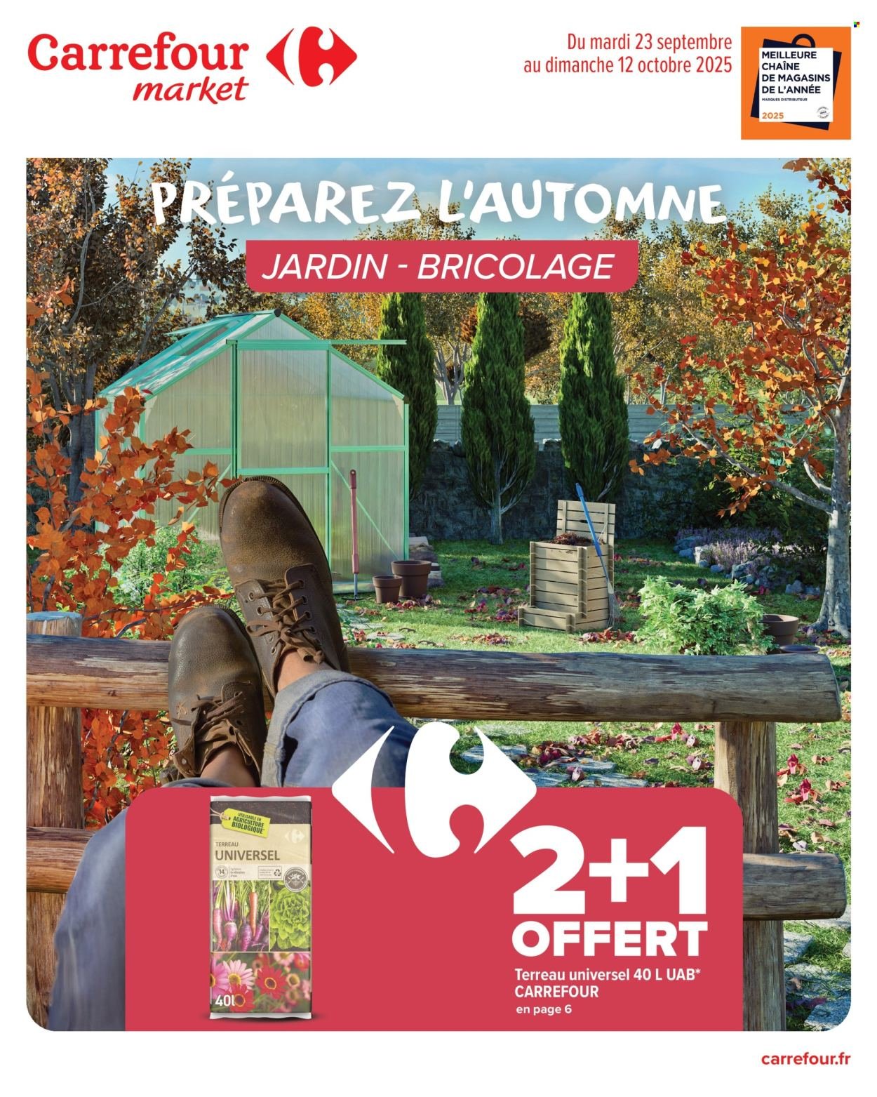 Catalogue CARREFOUR MARKET - PREPAREZ L'AUTOMNE - JARDIN ET BRICOLAGE (2025-09-23 - 2025-10-12)