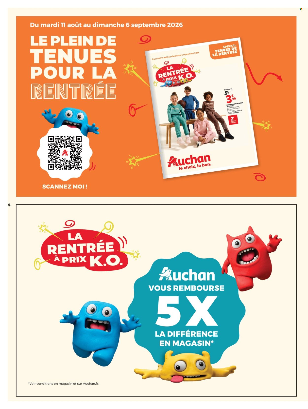 Catalogue AUCHAN - Dès mardi Rentrée prix KO hypers