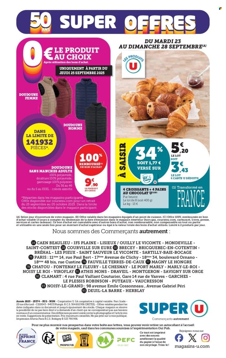 Catalogue SUPER U - Les prix bas de la semaine (2025-09-23 - 2025-10-05)