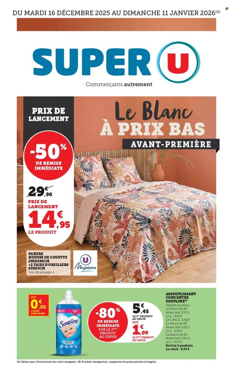 Catalogue SUPER U - Le blanc à prix bas avant-première (2025-12-16 - 2026-01-11)